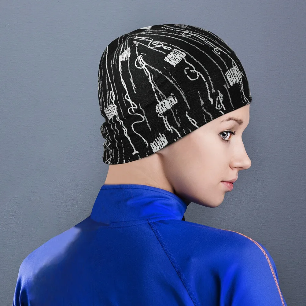 겨울 사이클링 모자 스컬 캡 헬멧 라이너 스컬리 야외 스포츠 러닝 스키를위한 방풍 열 비니 모자 Slouchy Hat