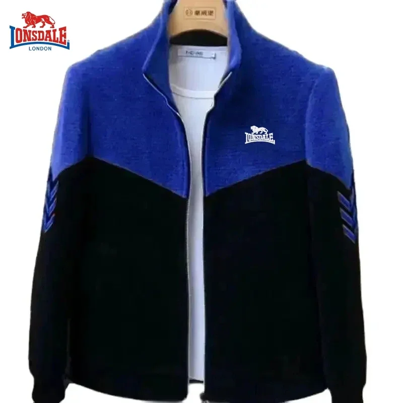 Chaqueta de lana de cordero bordada para hombre, Top cálido de ocio al aire libre, moda de lujo, alta calidad, otoño e invierno, nuevo