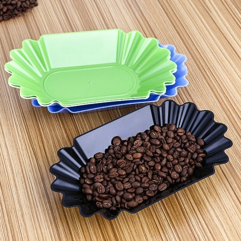 Raw Coffee Bean Trays Made of PP Plastic, Coffee Bean Display Trays for Roasting Cupping
