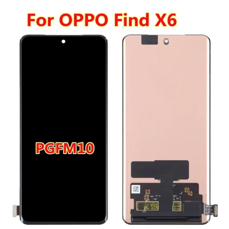 

6,74 ''AMOLED для Oppo Find X6 LCD PGFM10 дисплей Сенсорная панель дигитайзер Замена для Oppo Find X6 LCD