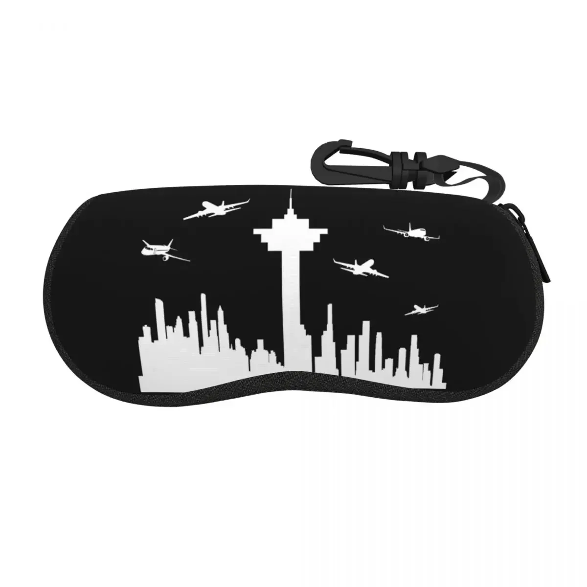 Custom Air Traffic Controller Aircraft Aviation Shell Eyeglasses Case  Cute Aviator Pilot Gift Glasses Case Sunglasses Box Pouch