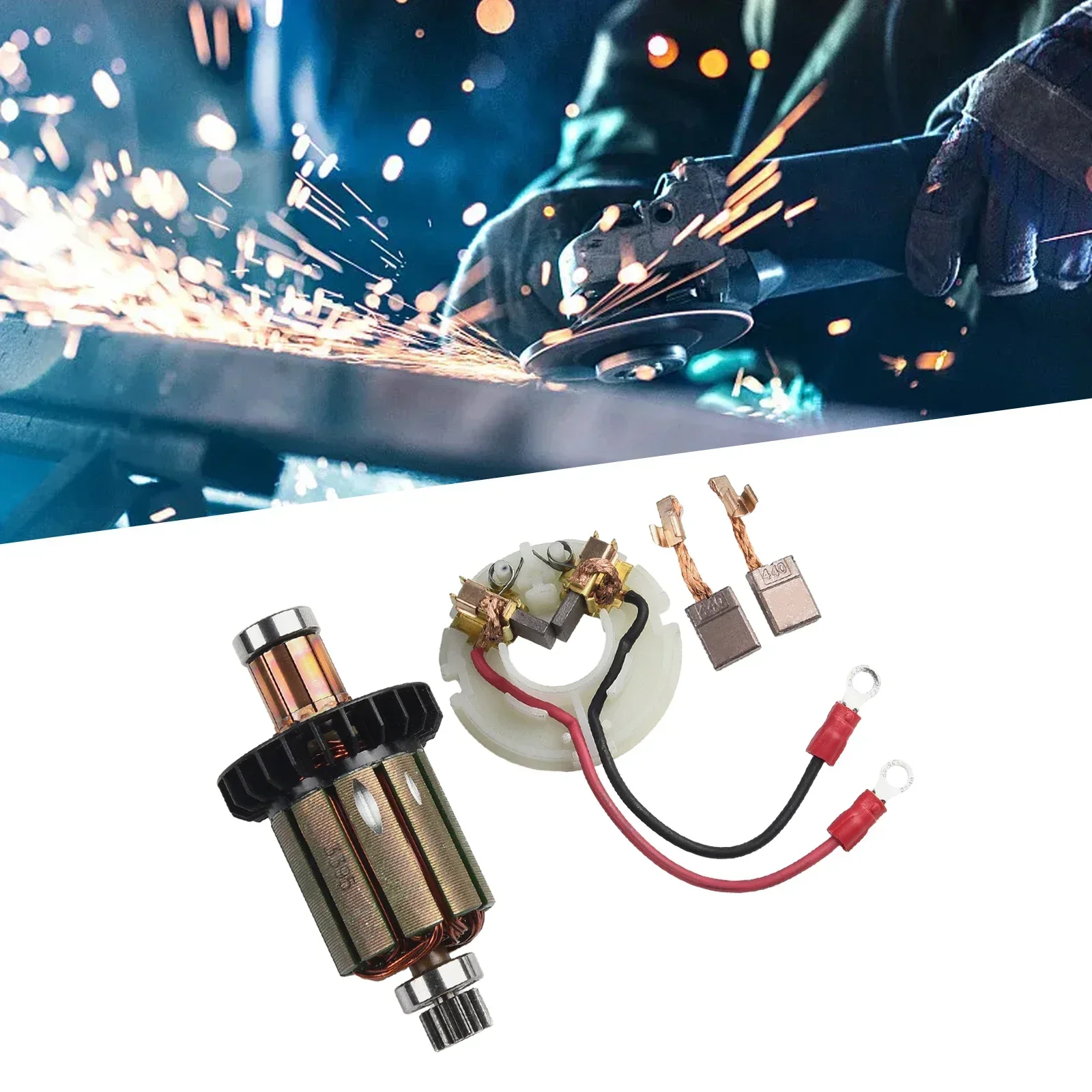 

Repair Kit with CB440 Carbon For Brushes and Holders for DHP458 BHP458 BDF458 DDF458 DF458D 4 Piece Replacement Bundle