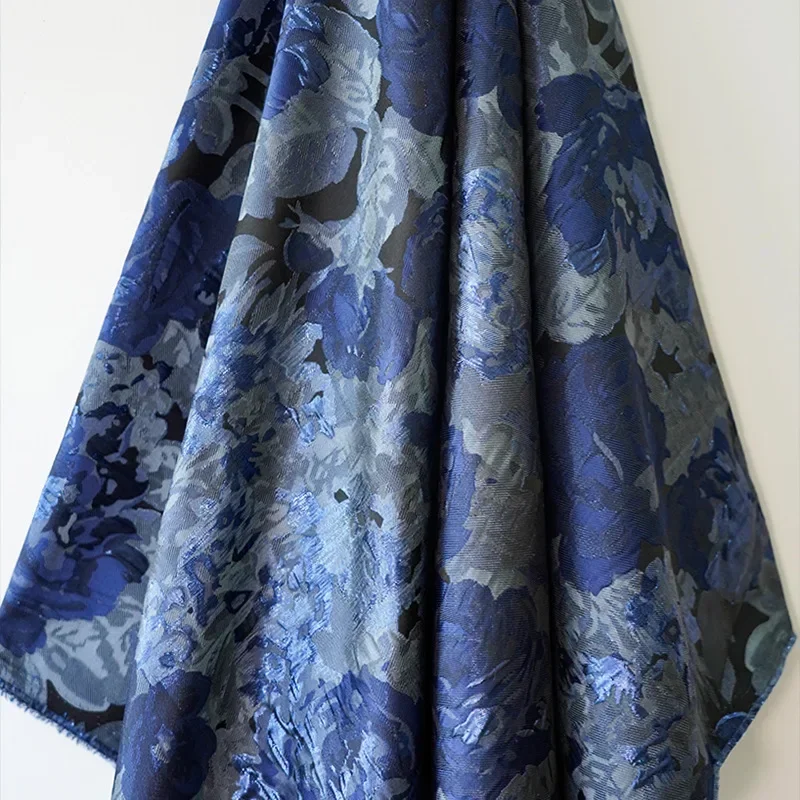 

Bright Silk Flower Court Style Jacquard Brocade Fabric Fashion Evening Dress Coat Diy Sewing Fabric