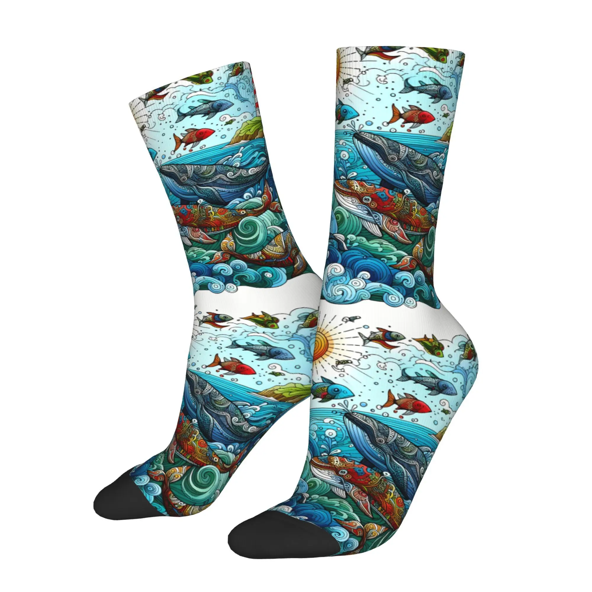 

Whale Dance Cool Sock Printed Man Polyester