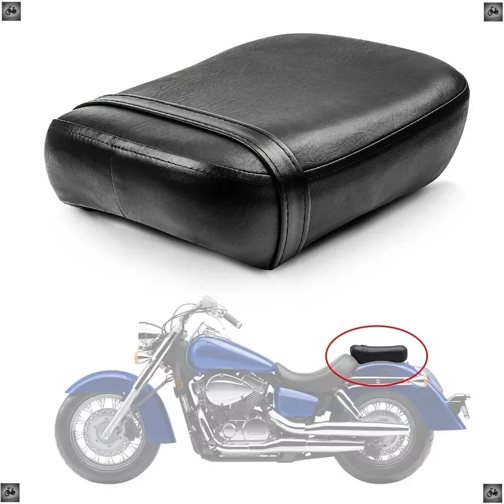 Motorcycle Rear Passenger Seat Pillion Cushion Seat for Honda Shadow Aero VT750C 2004-2023 Black