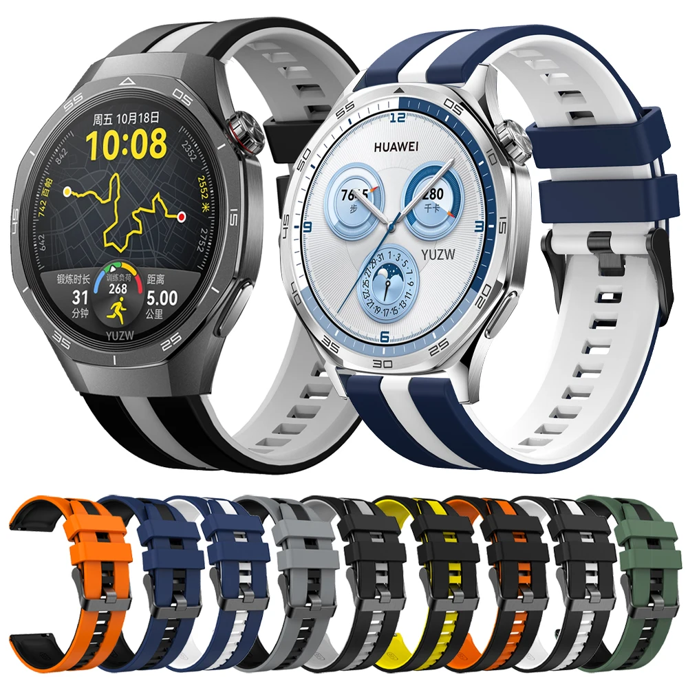 Smart Watch Strap For HUAWEI WATCH GT 5 Pro 46mm Band GT 5 4 3 2 46 42mm WATCH 4 Gt2 Gt3 Pro Watchband 20/22mm Silicone Bracelet