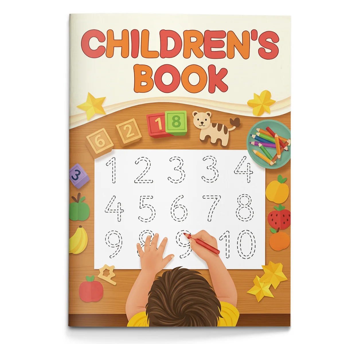Number Coloring and Tracing Book for Kids Fun Educational Activity Workbook to Learn Numbers 1–10 Practice Writing Counting and