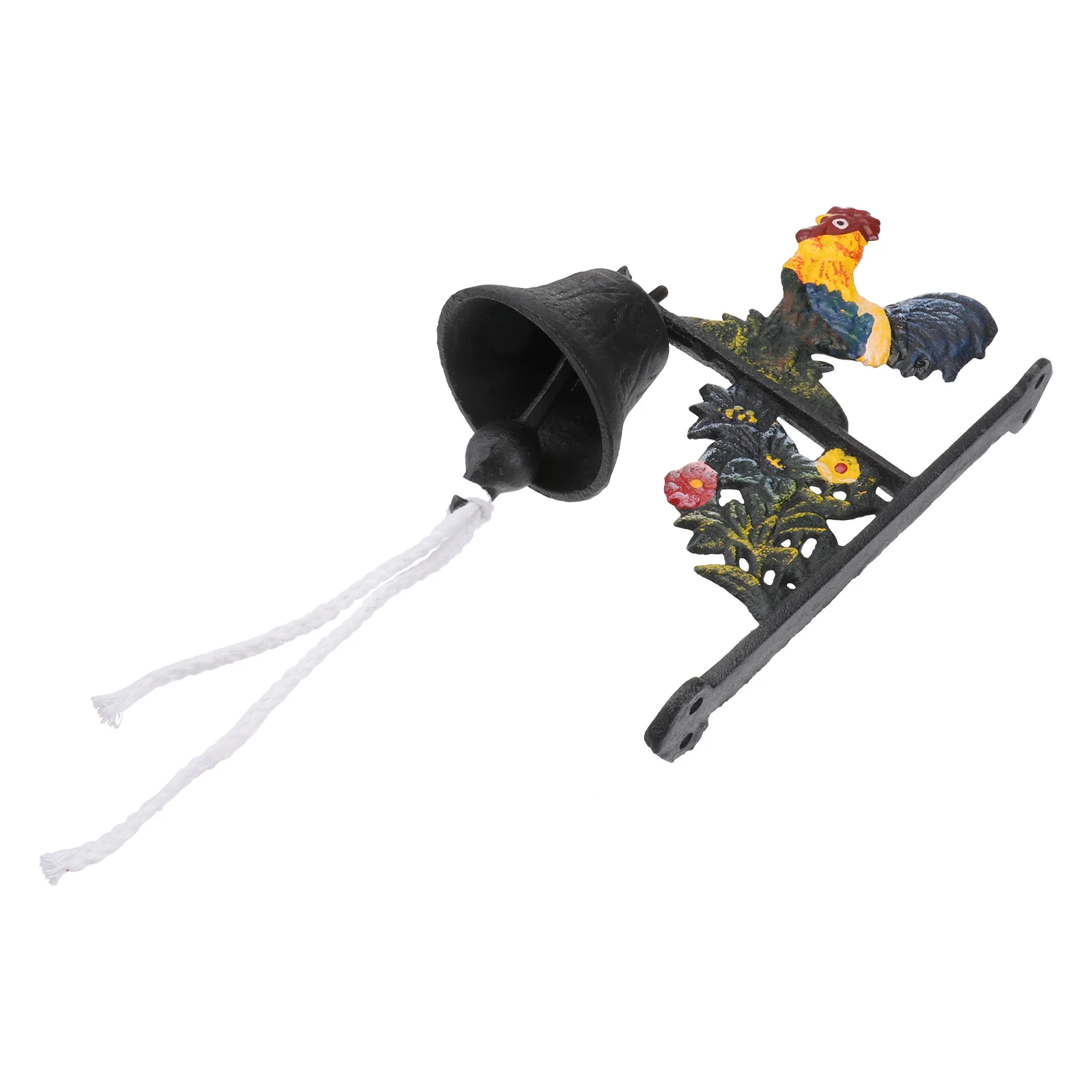 

1pcs Metal Rooster Iron Wall Bell Rustic Style Door Ornament Housewarming Gift Retro Door Bell Outdoor Decor Wind Chimes