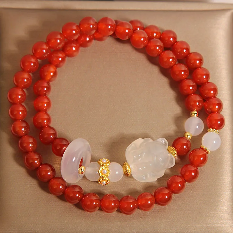 

браслет из агата, модные украшения