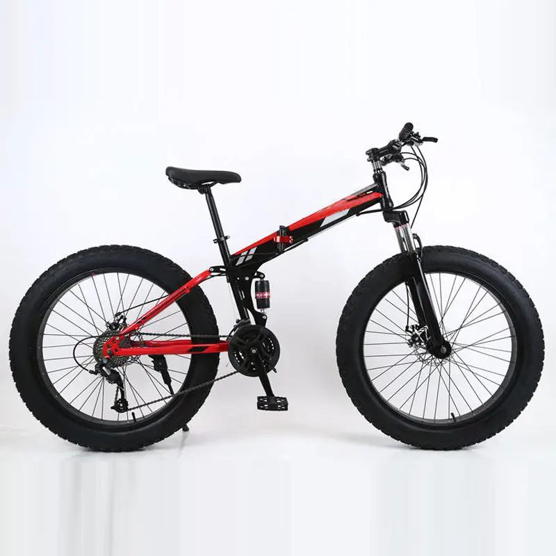 Factory Direct Supply 24 26 Inch Folding Snow Mountain Bicycle with Disc Brake 4.0 Fat Tire  MTB Other City Bike - view 3