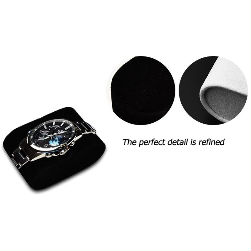 Wholesale Durable Portable Watch Pillows Display for Wristwatch Bracelet Display Pad Storage Box Stand Cushion Black White