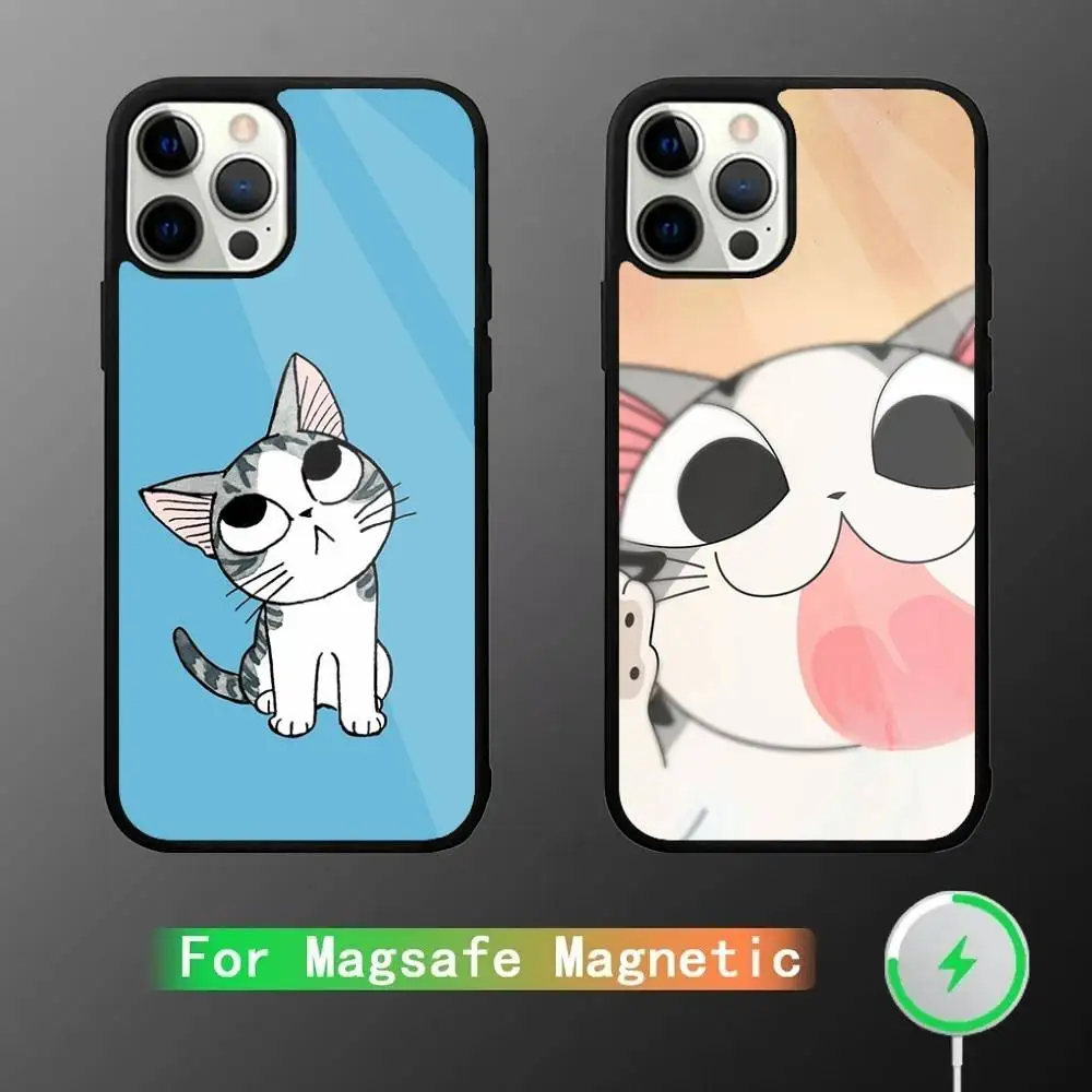 

Chi Cat Sweet Home Phone Case For iPhone 17,16,15,14,13,12,11,Pro,Max,Plus,Mini,SE4,E Magnetic Magsafe Wireless Charging