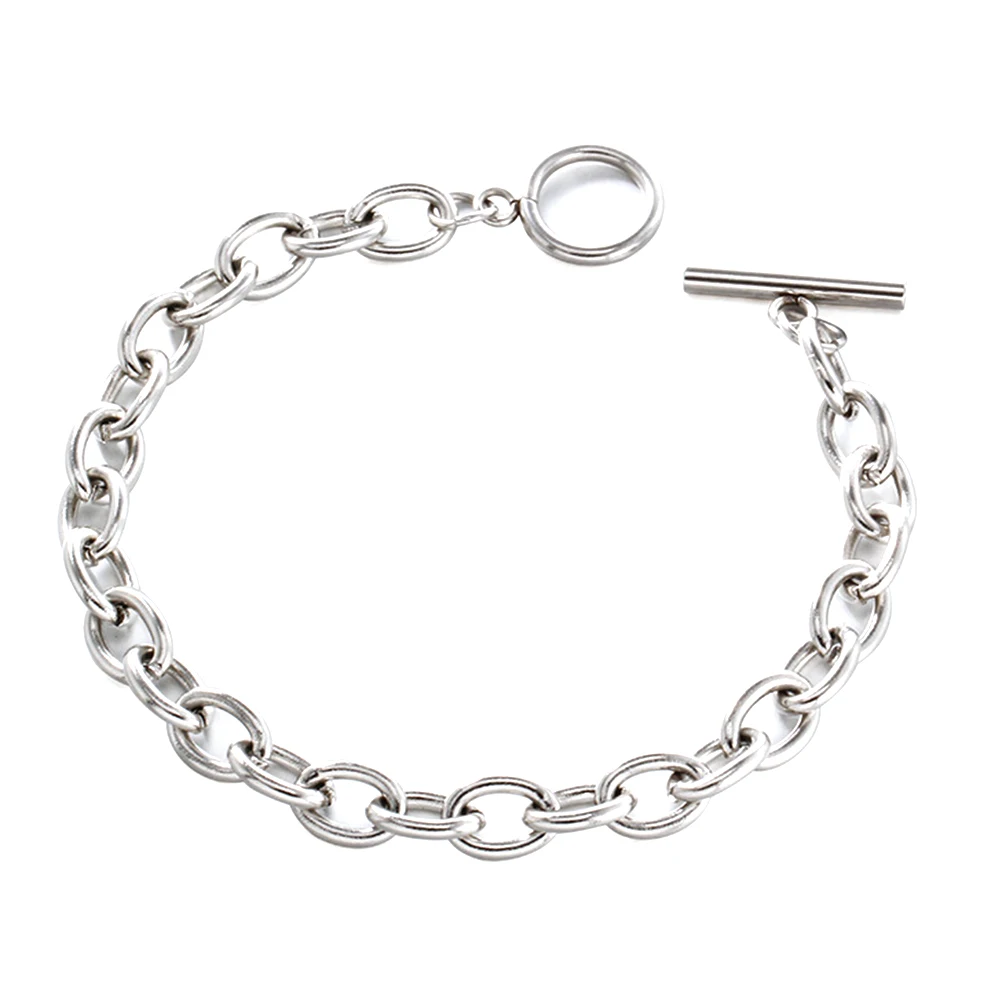 

5 Pcs Titanium Steel Bracelet Women Hand Accessary Chain Durable Lightweight Fashion Travel Party Daily Life Gift Mom Girlfriend