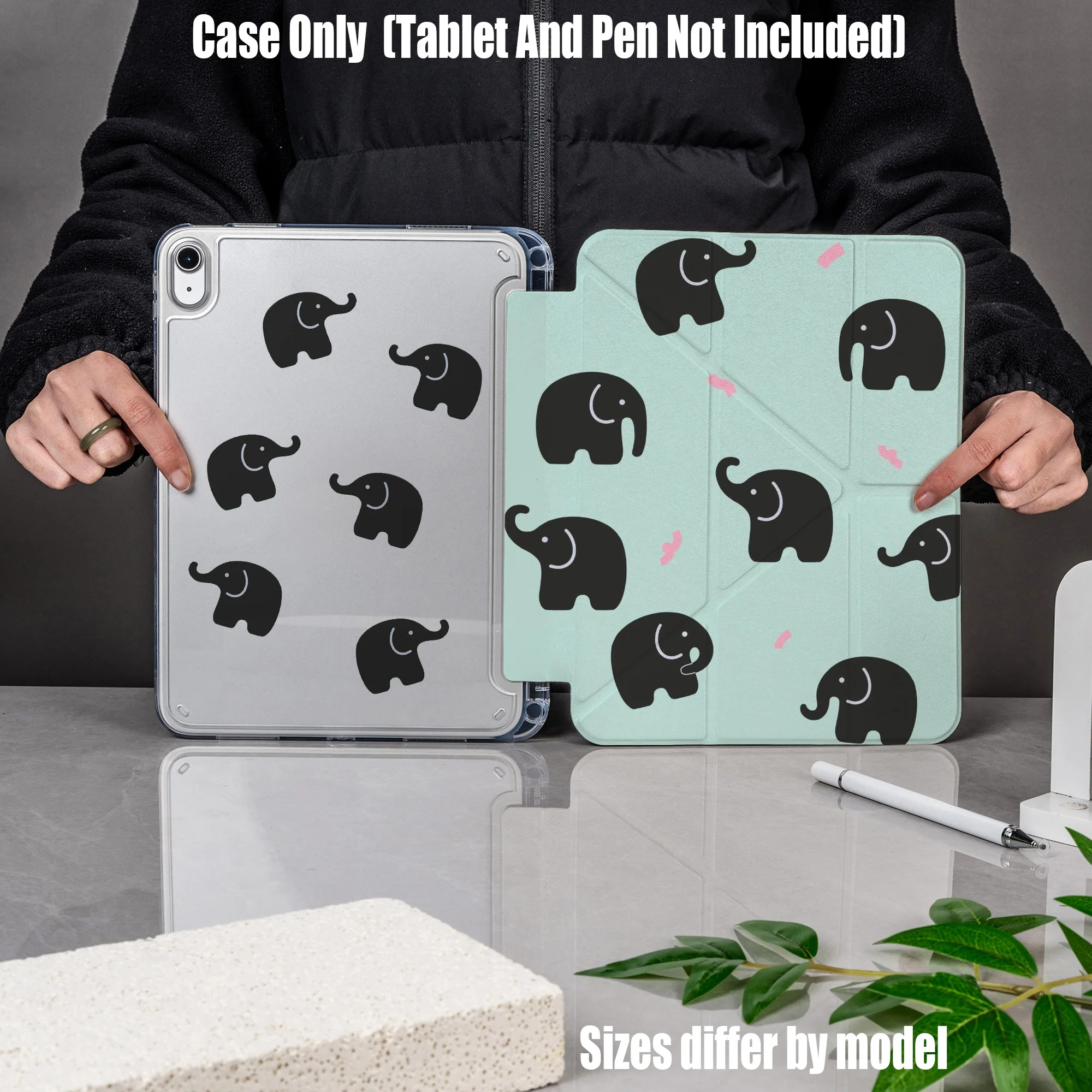 

Минималистичный чехол для iPad с серым акриловым принтом в виде сердца, для Apple iPad Pro 12.9, Air 3, Mini 5, 9-го поколения
