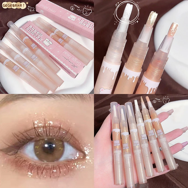 Lie Silkworm Pen Natural Highlight For Big Eyes Brighten Concealer Contour Stick Eyeshadow Highlighter For Girl Women Cosmetics