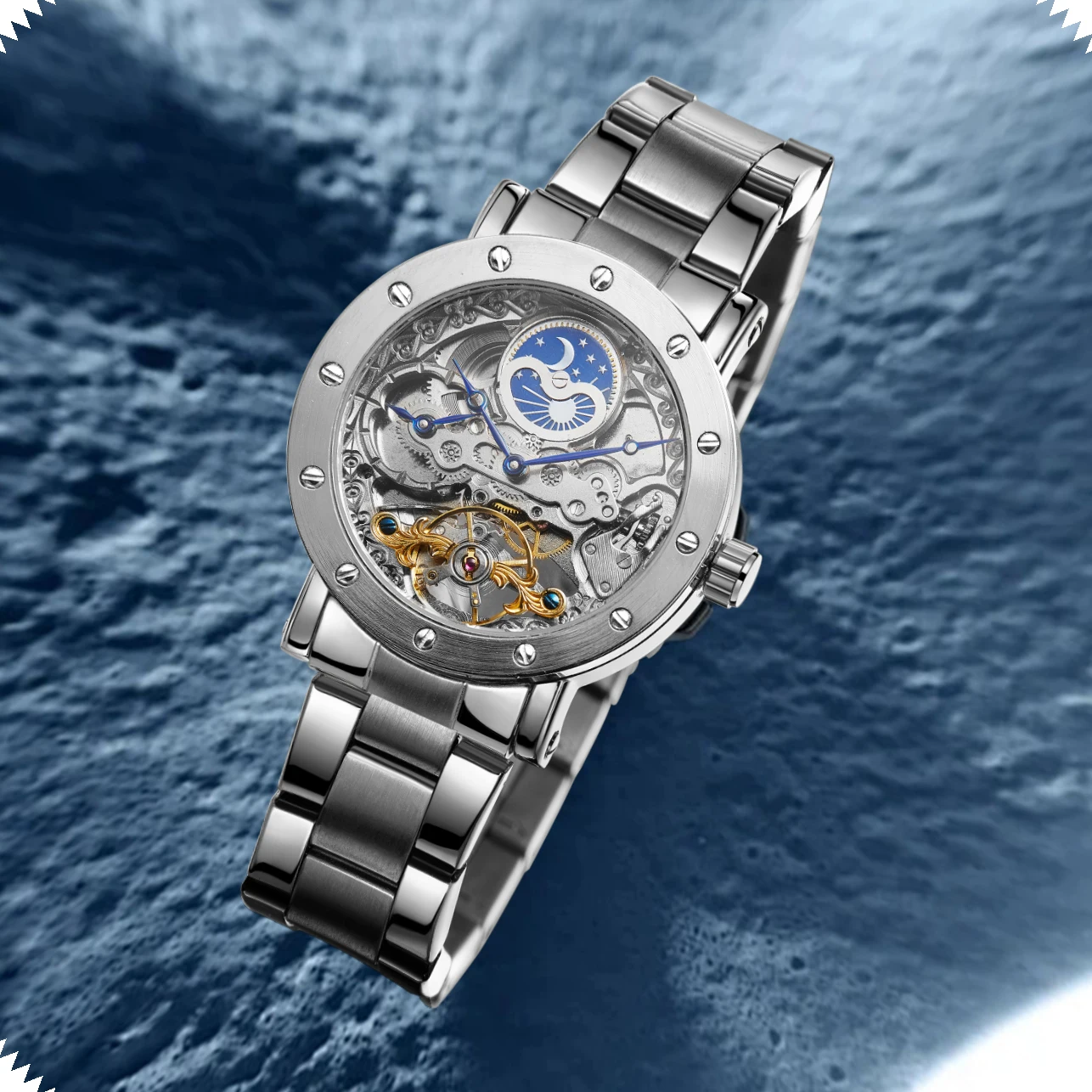 Marque de luxe GMT fuseau hora - Tourbillon Movement Watch avis et prix