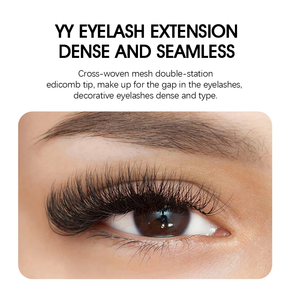 MASSCAKU New Arrival YY Shape lash Fluffy Individual Eyelash Extensions Natural and Soft Lash Wholesale/Supplies