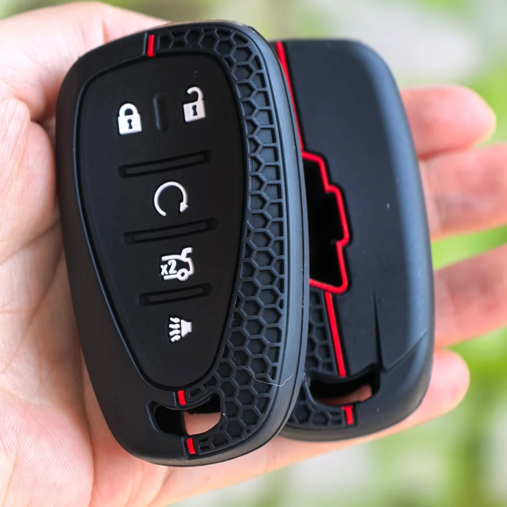 New 5Button Silicone Car Remote Key Case FOB Shell for Chevrolet Chevy Camaro Cruze Malibu Equinox Onix Spark Sonic Volt Protect