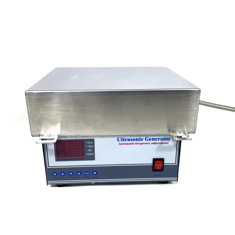 2800w Ultrasonic Vibrator Plate Cleaning Machine Tank Submersible Ultrasonic Transducers With Digital Generator