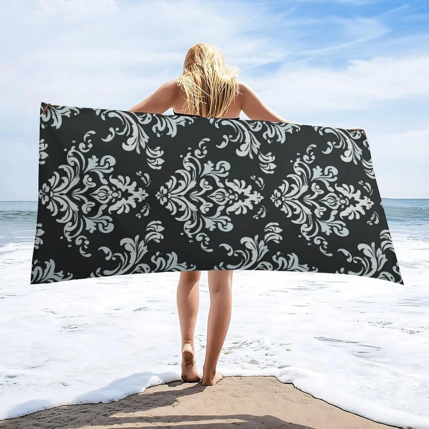 

Bohemia style pattern Beach Towel for Family stuffs friends Gift Quick-Dry Sand free For Bath Yoga Beach Camping Swimming GYM