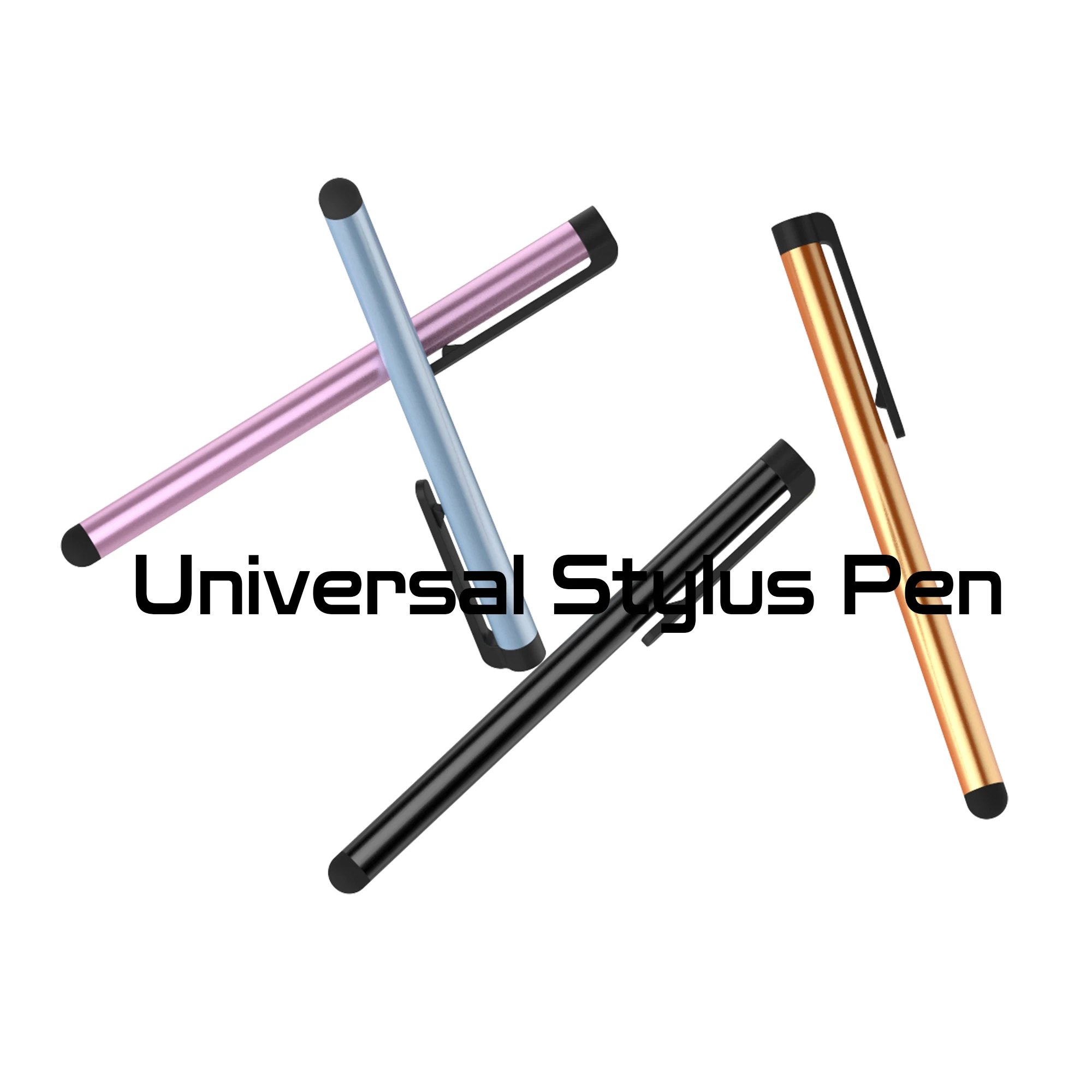 Custom Pen Logo 5pcs Capacitive Screen Touch Pen Universal Stylus Pen Drawing Tablet Sensetive for Samsung Android iPad iPhone