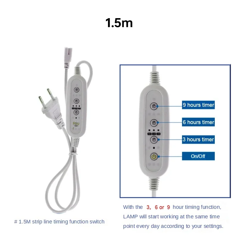 1/5 Stuks 1.5M Plant Licht Timer Schakelaar Draad