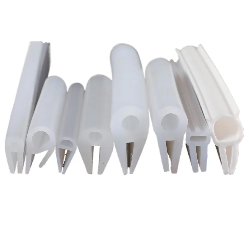 High temperature resistant U-shaped silicone sealing strip, anti-collision and waterproof top foam electrical cabinet box strip