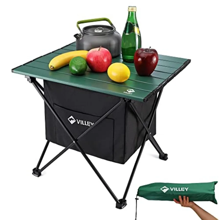 

Por Side, Ultralight Aluminum Folding Beach Table with Carry Bag for Outdoor Cooking, Picnic, Camp, Boat, Travel