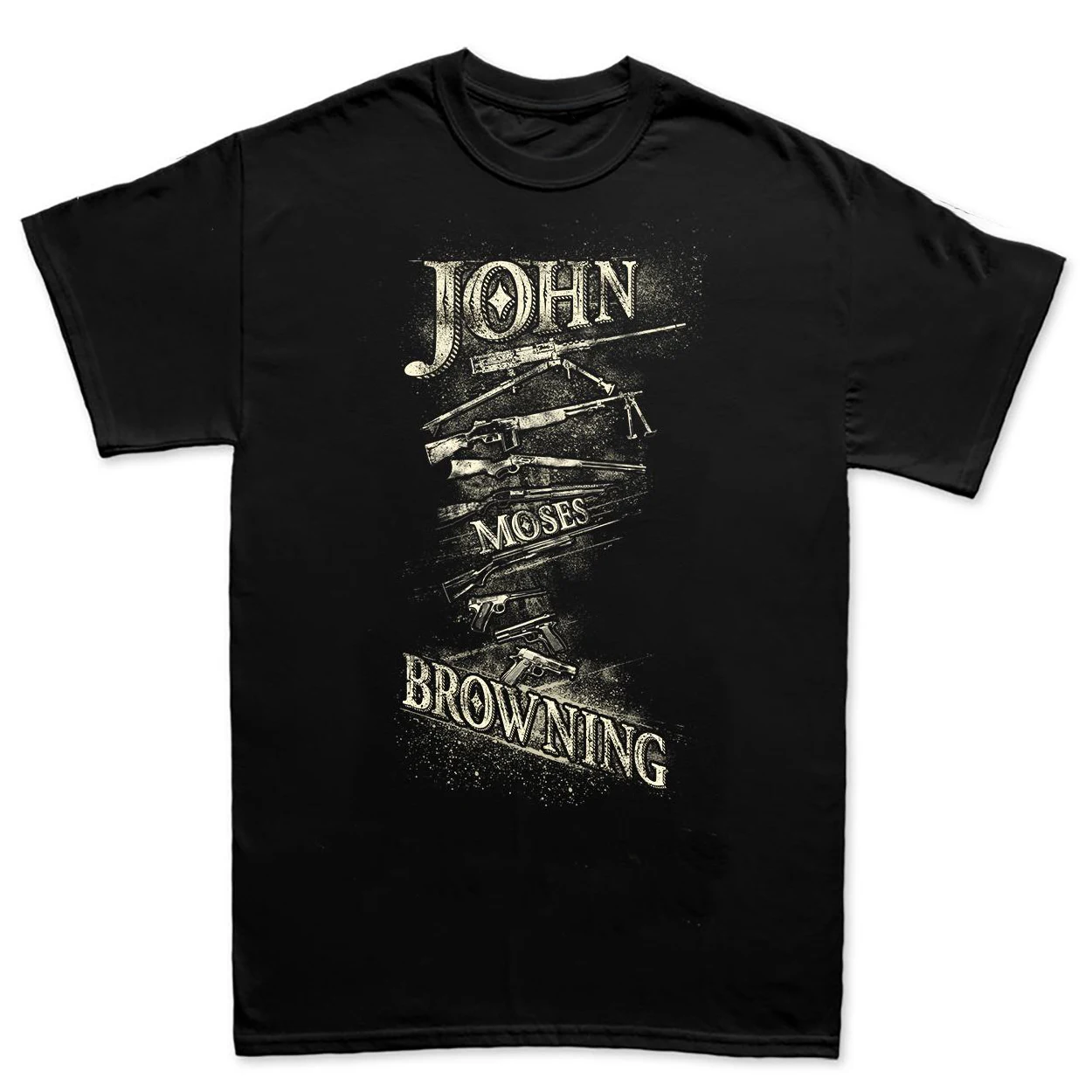 John Moses Browning 2nd Amendment Gun Lovers Patriot T-Shirt 100% Cotton O-Neck Short Sleeve Summer Casual Mens T-shirt