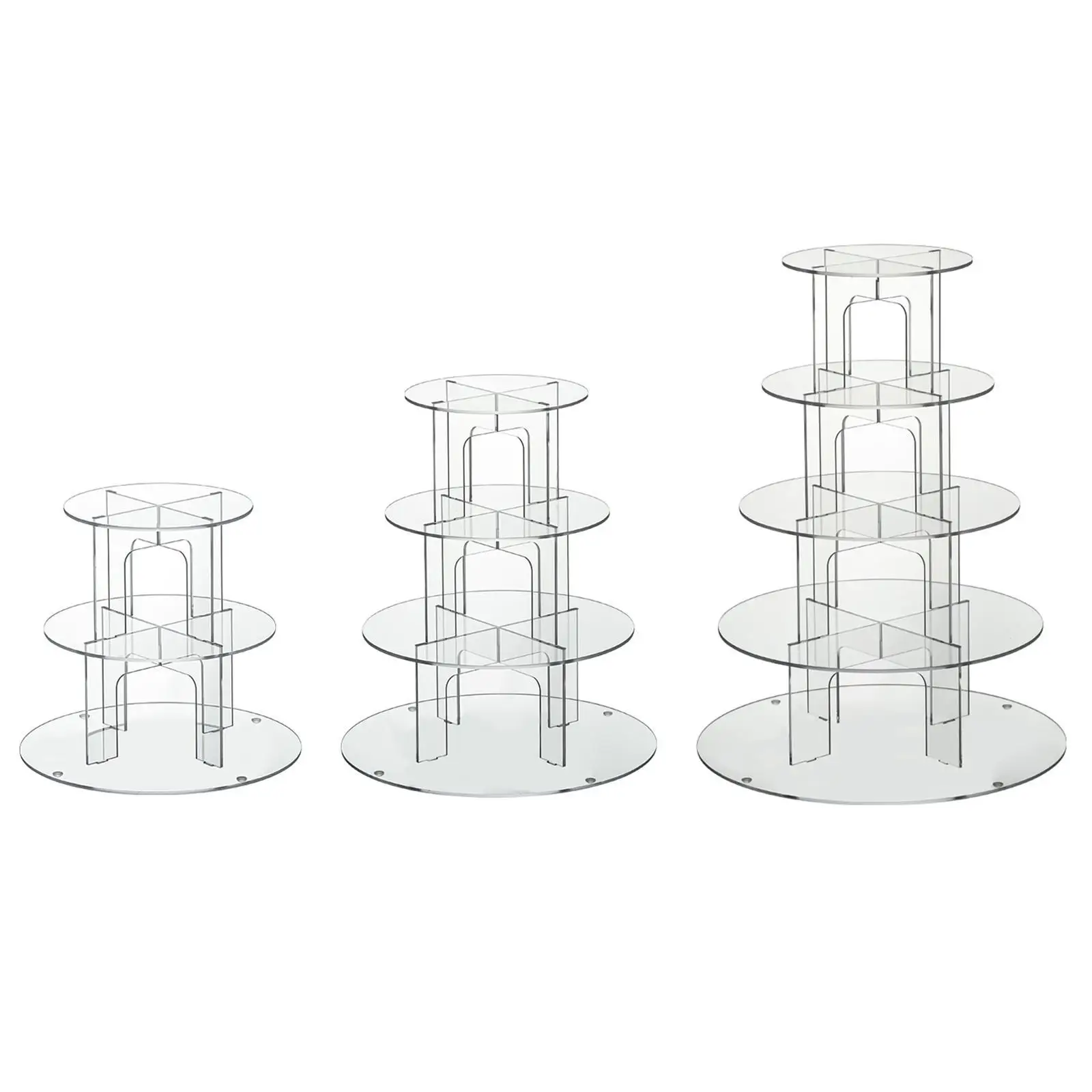 Acrylic Cupcake Stand Multi Tier Elegant Cupcake Holder for Wedding Party Supplies Serving Food Appetizers Housewarming Gift