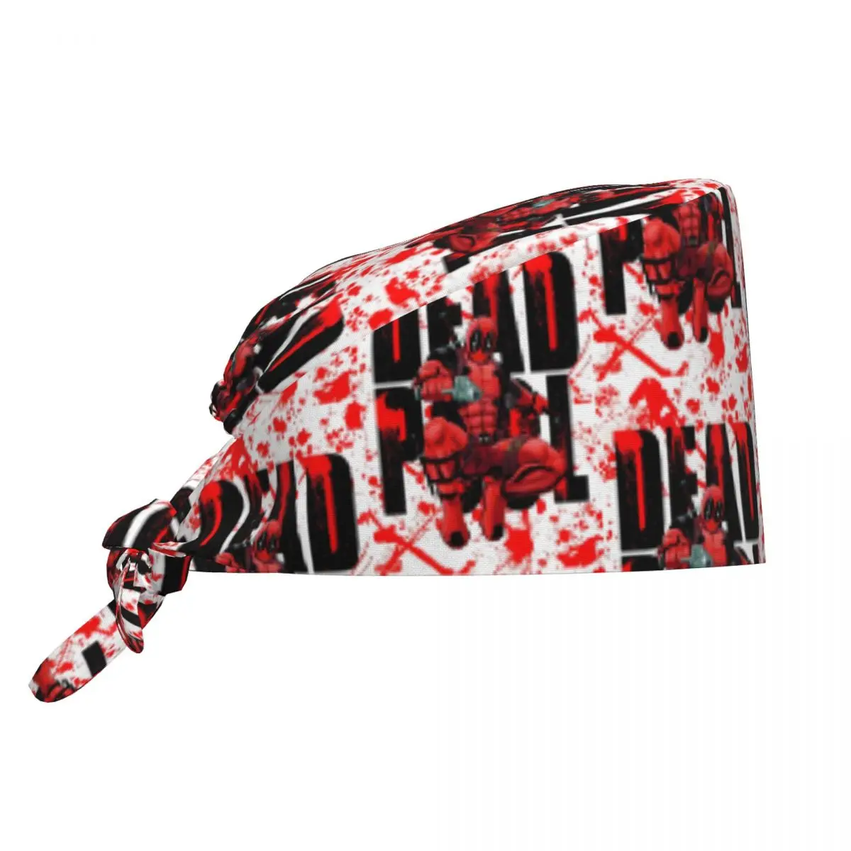 

Custom Deadpool Breathable Nursing Work Cap Surgical Scrub Caps Unisex Nursing Hair Hats Work Scrubs Hat for Medical Surgical