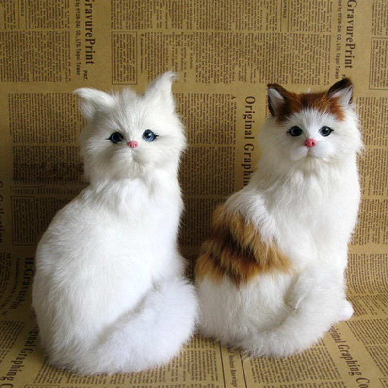 

Kawaii Simulation Persian Cat Cute Realistic Plush Cat Model Desktop Home Decoration Crafts Desktop Ornaments Kid’s Gift