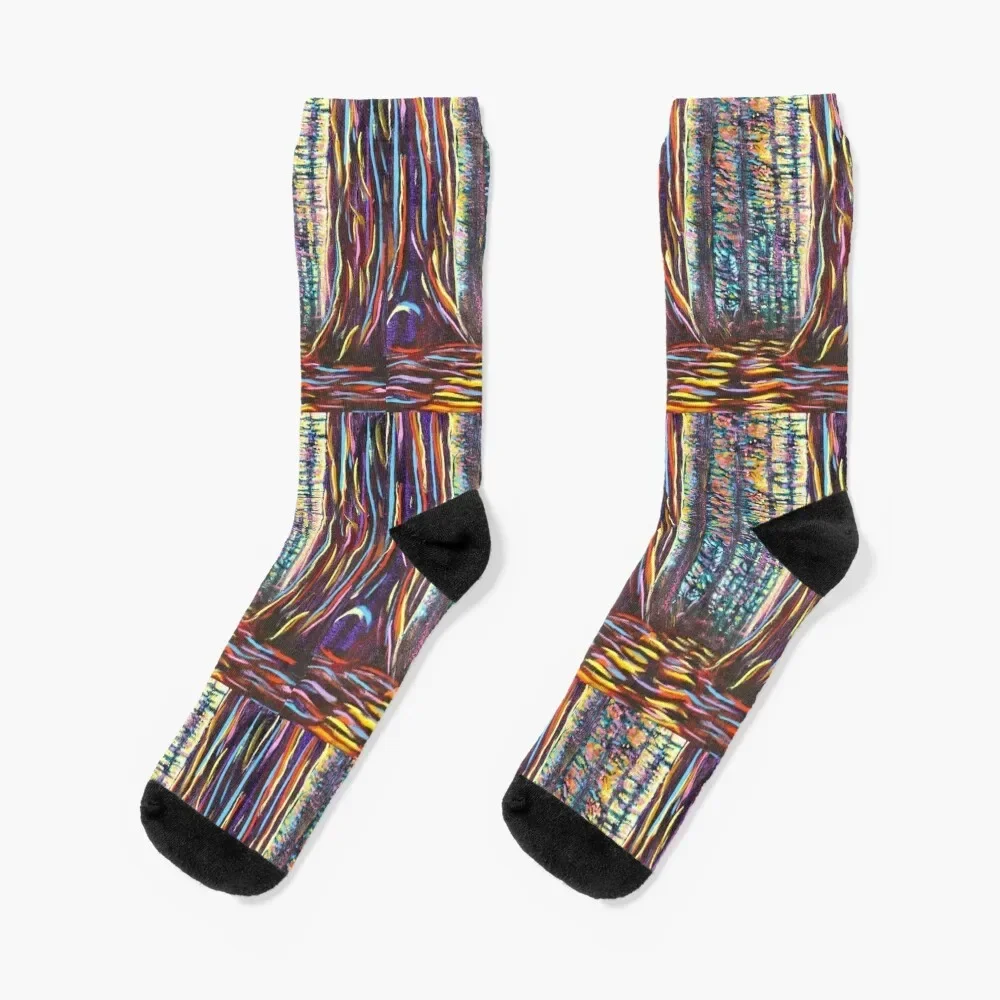 

Colorful Sequoia Tree of California Socks new year Hiking boots Socks For Girls Men's