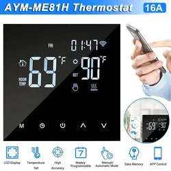 Digital For Thermostat Programmable Wifi Wireless Home Room Sensor App Voice Control For WiFi Thermostat