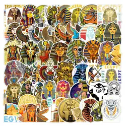 50Pcs Ancient Egypt Pharaoh Series Graffiti Stickers Suitable for Laptop Helmets Desktop Decoration DIY Stickers Toys Wholesale