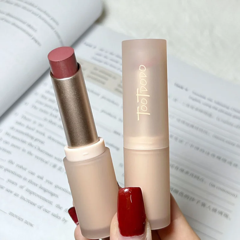Toot Dodo Matte Lip Mud Cool Brown Low Saturation Waterproof Long Lasting Misty Lip Makeup