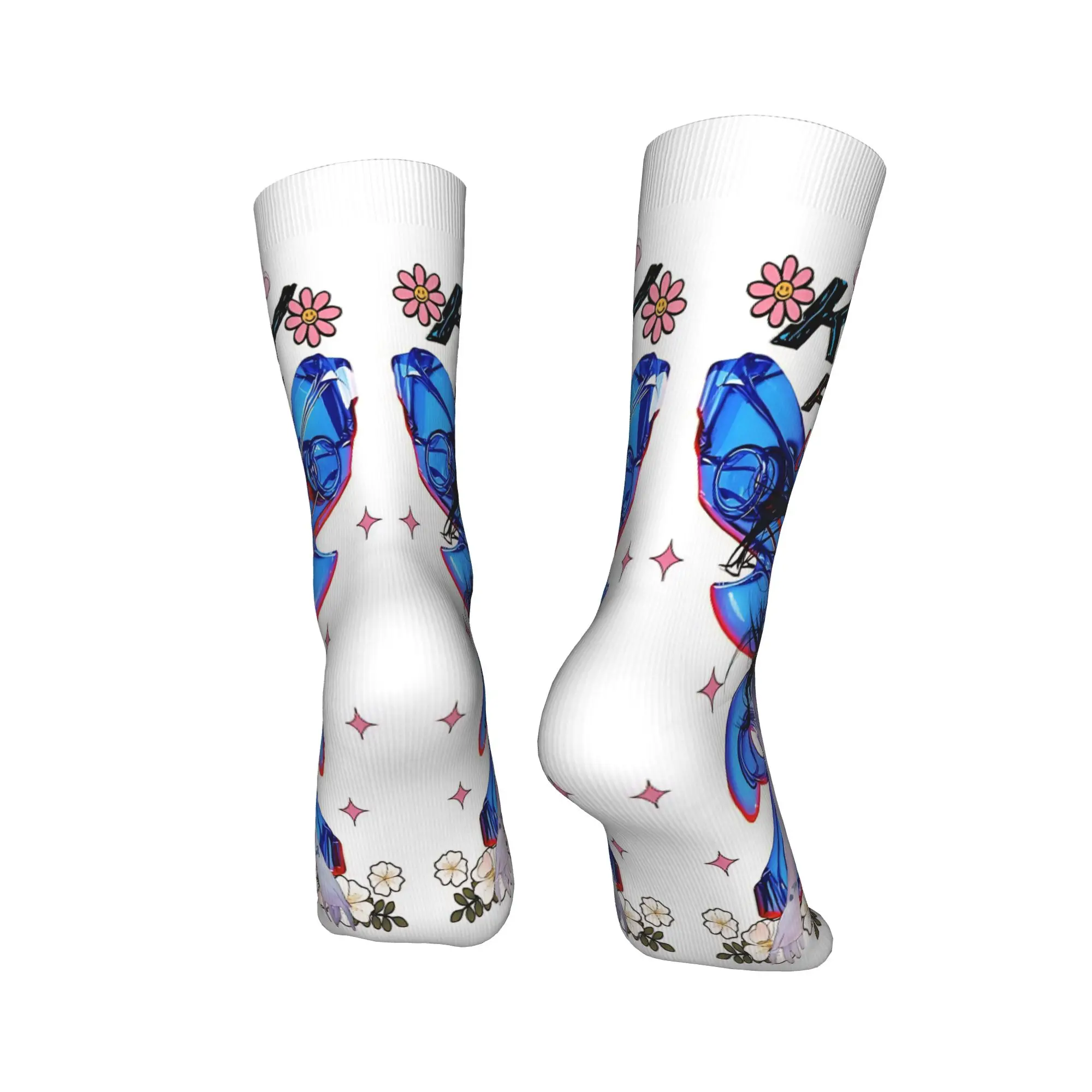 جوارب رجالية بيري تور 2025 كاتي فراشة جوارب عدم الانزلاق جوارب ناعمة متوسطة الخريف Harajuku مطبوعة جوارب رياضية في الهواء الطلق