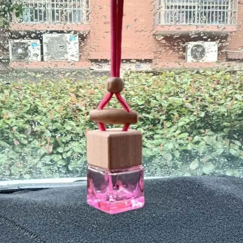 8 ألوان 8 مللي زجاجة عطر السيارة الفارغة قلادة عطر فواحة عطور مرآة الرؤية الخلفية للسيارة الداخلية #6