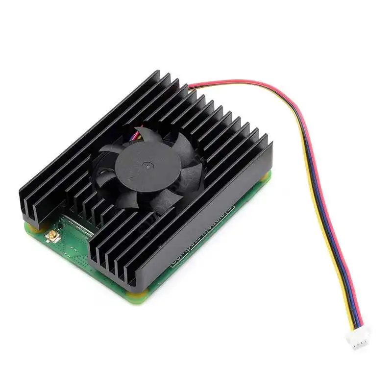 Raspberry Pi Compute Module 5 (CM5) Cooler - 5V 3007 PWM Adjustable Speed Cooling Fan with Aluminum Heatsink