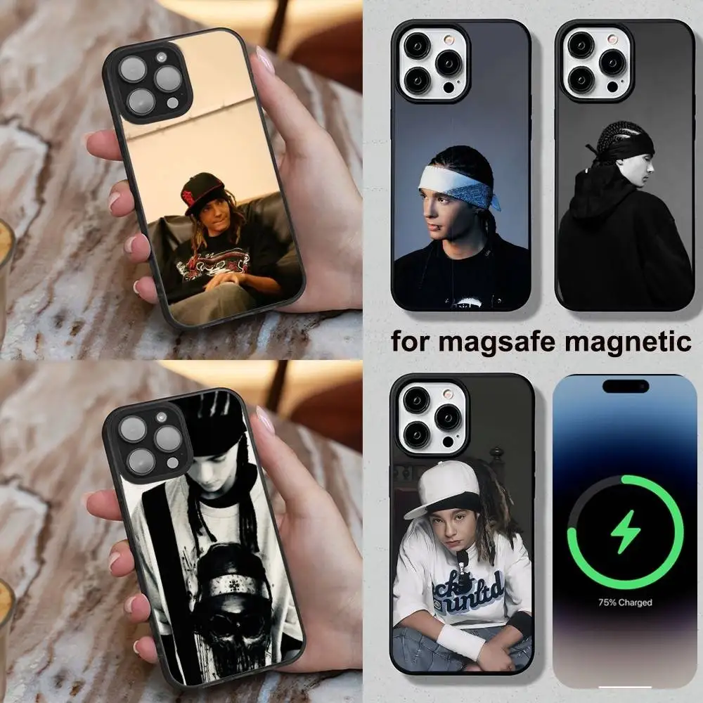 

T-Tom Bill K-Kaulitz Tokio Hotel Phone Case For iPhone 16,15,14,13,12,11Plus,Pro,Max,Mini Soft Magesafe Magnetic Wireless Charge
