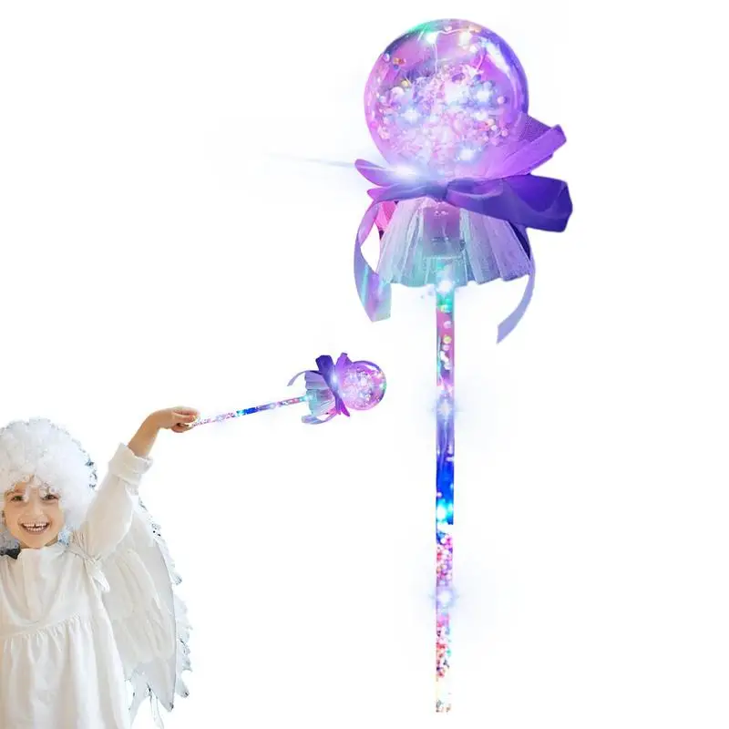 Light Up Magics Wand Fairy Wands For Girls Glow Up Magic Wand LED Stick Toy With Colorful Light Dazzling Rave Rally Child Toy