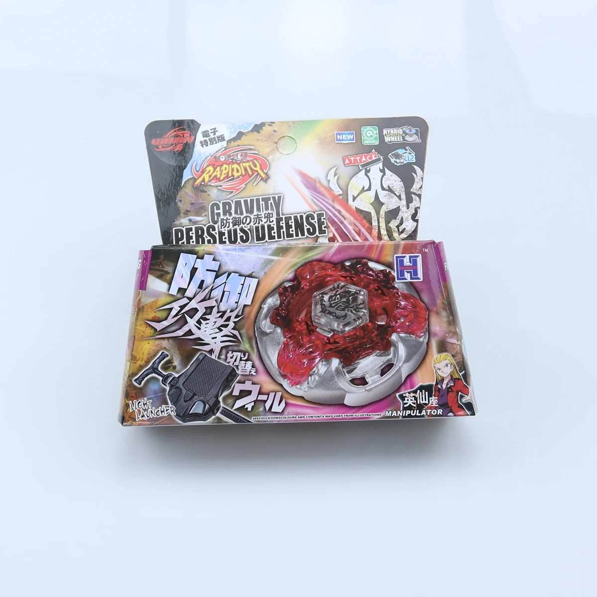 Spinning Top 4D Metal Fusion Set with Launcher, Battling Gyro Toy (random parts)