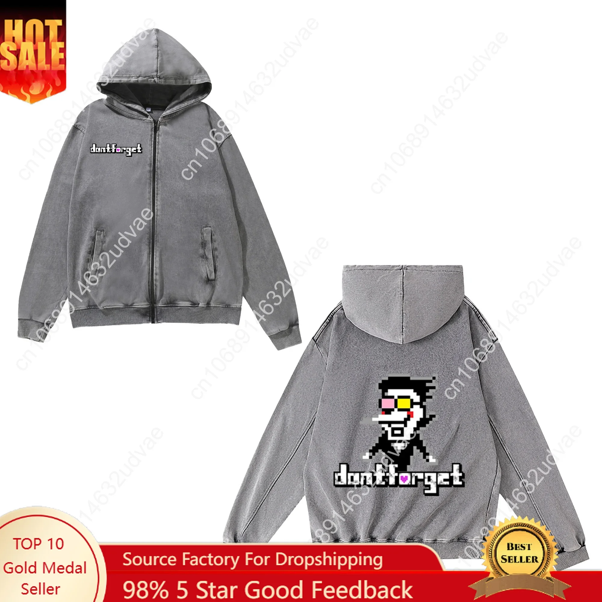 

Deltarune Spamton Undertale Zipper Sweatshirt Man Woman Teenager Retro Hoodies Pullover Sweat Shirt with Full Zip Jacket Tops