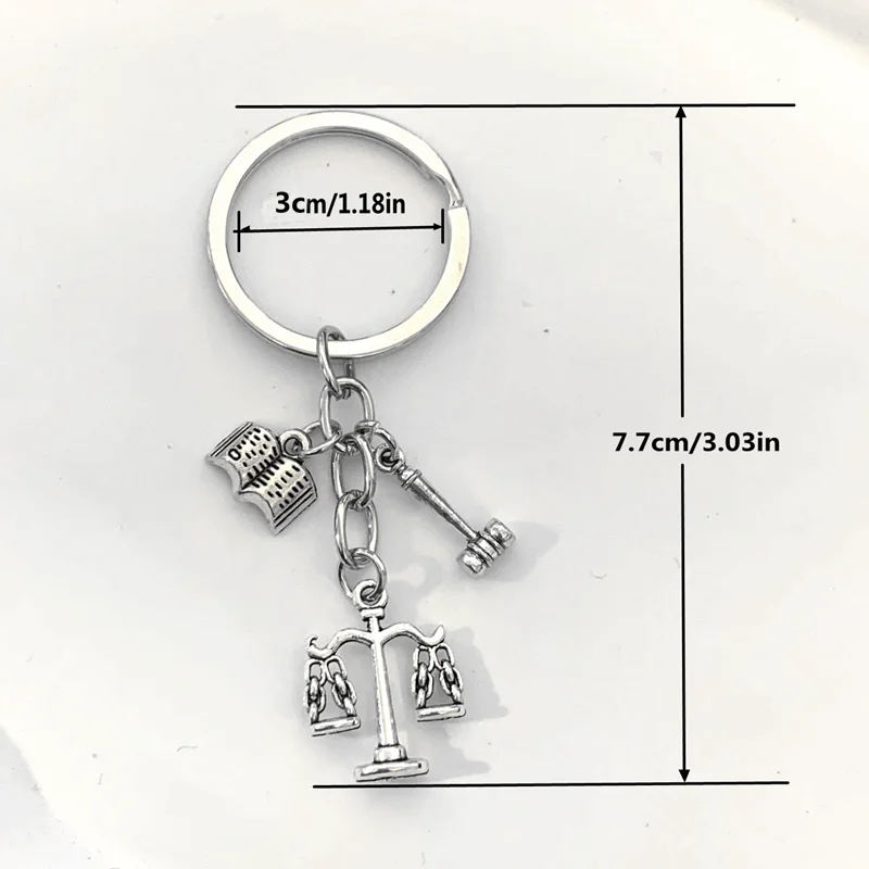 سلاسل المفاتيح ذات الطابع المحامي، المطور، المعلقات رمز القانون، مناسبة للمحترفين القانونيين. #2