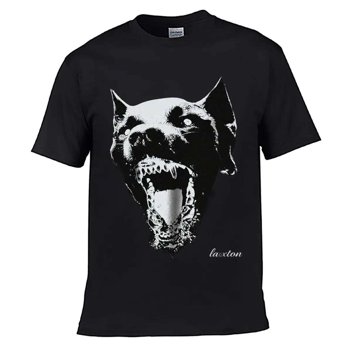 Fierce Snarling Black Panther Face Graphic Men Summer Washed Tee Loose Distressed Top