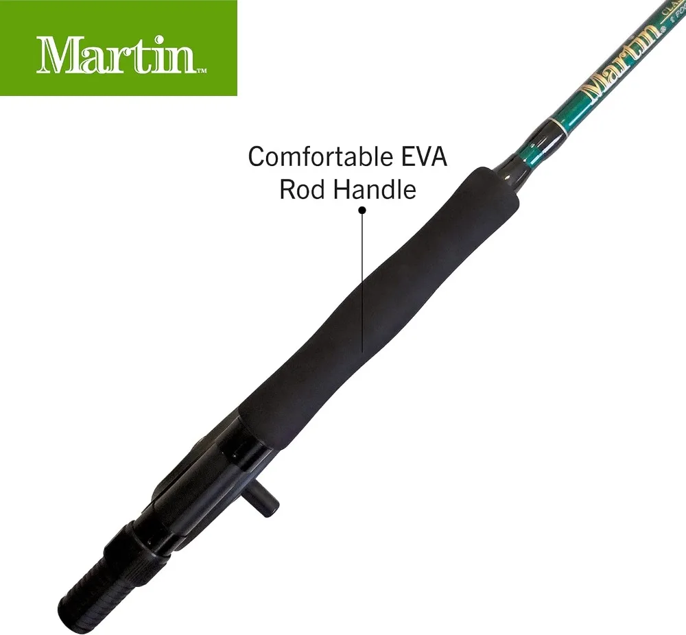 Complete Fly Fishing Kit - 8ft 5/6wt 3-Piece Rod, Reel, Line & Tackle - Moderate Action Fiberglass - Perfect for Trout, Bass & More view 6