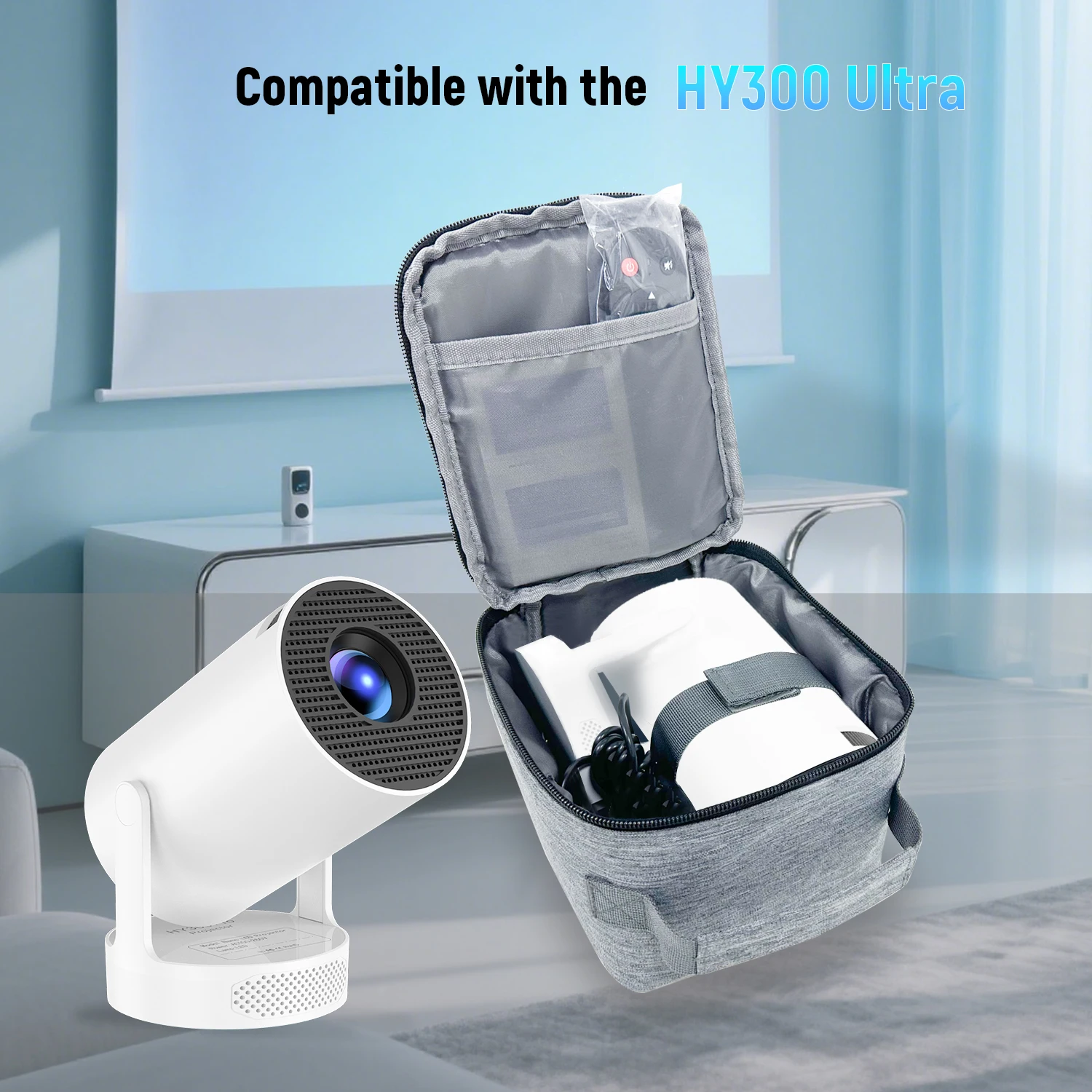 Accessoires de rangement de Protection de haut-parleur Bluetooth pour projecteur Velec-boîtier de Protection Portable pour HY300 Ultra HY300 Pro +