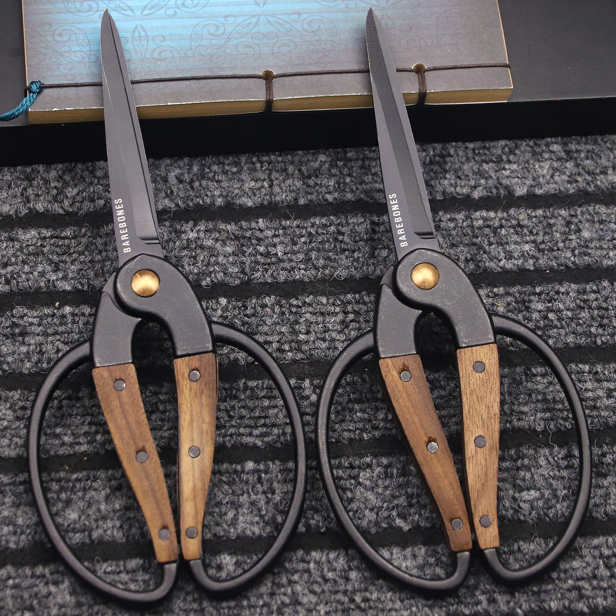 BAREBONES-Multi-purpose Hand-Made High Steel EDC Scissors, DIY Craft Scissors, Tailor Scissors, desembalagem expressa