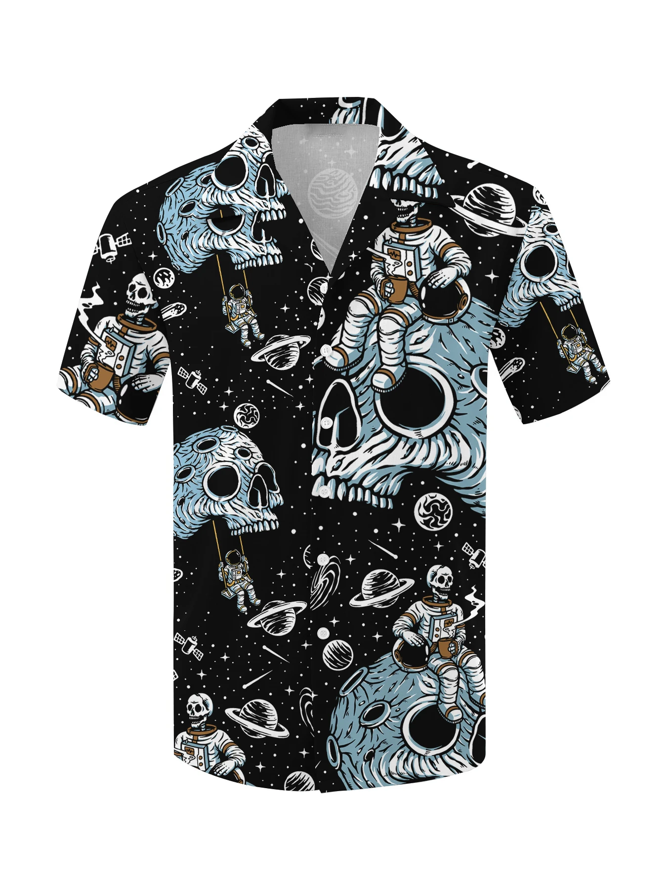 Modieuze Heren Overhemden Cool Nieuwe Tops Zomer Nieuwe Heren Kleding Casual Korte Mouw Knoop Los Shirt Hawaiiaans Shirt