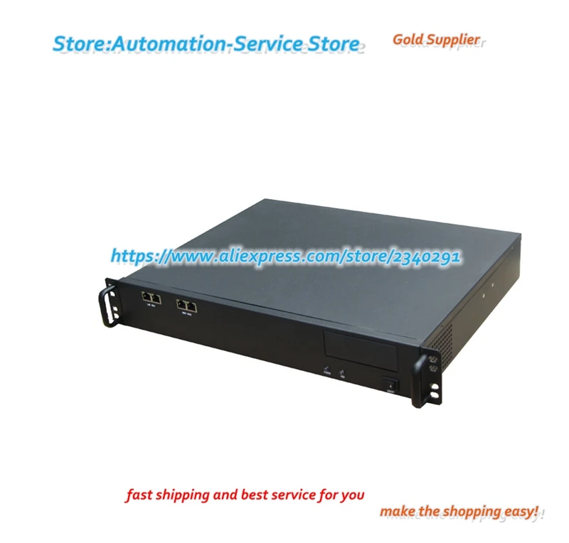 1,5 HE J350 Firewall-Chassis, ultrakurzes 1 HE halbweiches Routing-Chassis, 350 langes Mundnetz